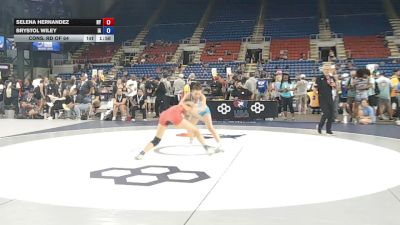 110 lbs Cons. Rd Of 64 - Selena Hernandez, New York vs Brystol Wiley, Iowa