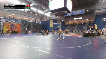125 lbs Quarterfinal - Lucia Ranieri, Roselle Park vs Yunuen Ayala, Canon McMillan