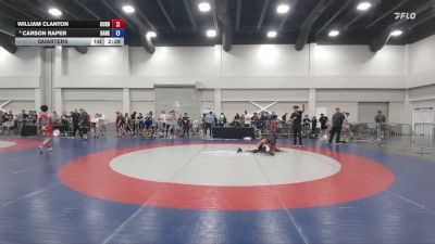 113 lbs Quarters - William Clanton, Curby vs Carson Raper, Darkhorse