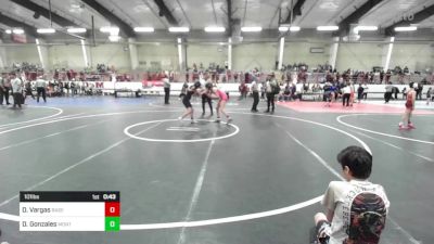 101 lbs Consolation - Damaris Vargas, Basehor Bobcats Wrestling vs Devehnee Gonzales, Monte Vista Takedown Club