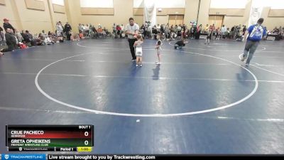 52 lbs Quarterfinal - Greta Opheikens, Fremont Wrestling Club vs Crue Pacheco, Herriman