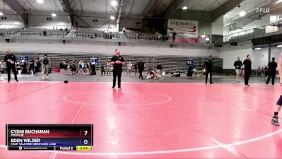 100 lbs Round 3 - Cydni Buchanan, Missouri vs Eden Wilder, Team Valkyrie Wrestling Club