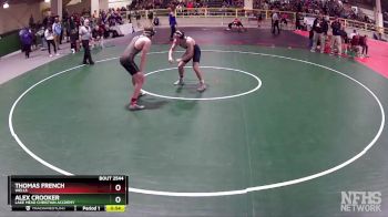 150 lbs Cons. Semi - Thomas French, Wells vs Alex Crooker, Lake Mead Christian Accdemy