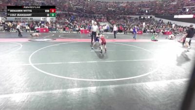 66 lbs Champ. Round 1 - Benjamin Wittig, West Bend Wildcats vs Colt Jeanquart, Southern Door