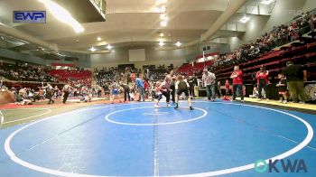 140 lbs Rr Rnd 1 - Mersaydes Stout, Caney Valley Wrestling vs Cason Palidar, R.A.W.