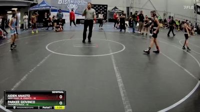 88 lbs Semis (4 Team) - Aiden Anasto, West Essex Jr. Knights vs Parker Giovinco, Thunderstruck