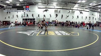 103 B Champ. Round 2 - Mia Brown, Schreiner University vs Kaitlin Coleman, Indiana Tech University