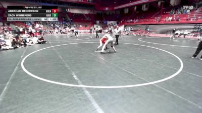 215 lbs D1 - Semi-finals (fri 7:30pm.) - Zach Winnekens, Kaukauna vs Abraham Henderson, Holmen