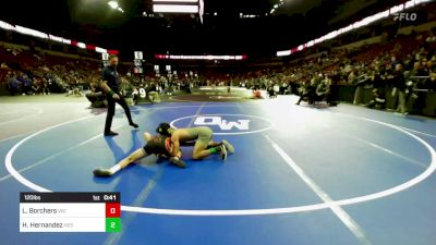 120 lbs Consi Of 32 #2 - Landen Borchers, Vacaville (SJ) vs Hector Hernandez, Hesperia (SS)