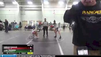 88 lbs Round 5 (8 Team) - Luke Pensiero, PA Alliance Blue vs Adrian Canales, Ranger WC