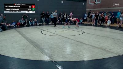 112 lbs Round 3 - Marlee Kinney, Ririe Youth Wrestling Club vs Gabriella Nagel, Small Town Grims