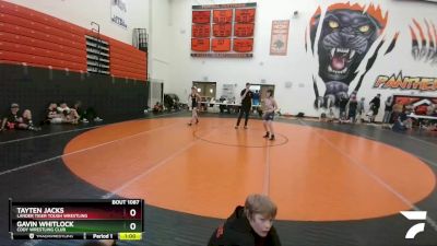 102-106 lbs Round 2 - Gavin Whitlock, Cody Wrestling Club vs Tayten Jacks, Lander Tiger Tough Wrestling