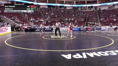 106 lbs Consi 3 - Ella Trahan, Fort Cherry-G vs Jessica Li, Chambersburg-G