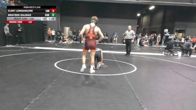 149 lbs Cons. Round 2 - Braysen Salinas, Concordia (Neb.) vs Clint Longanacre, Cowley College