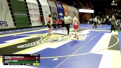 120 Class 4 lbs Cons. Round 1 - Patrick Fitzgerald, Kirkwood vs Logan Luder, Ozark