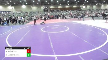 62 lbs Semifinal - Mason Weight, Roseburg Mat Club vs Noah Lombardo, Legacy Wrestling Club
