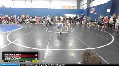 80 lbs Semifinal - Mackinley Jones, Small Town Wrestling vs Adrian Caywood, Bulldog Wresting Club