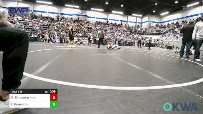 49 lbs Semifinal - Mason Shumaker, Mustang Bronco Wrestling Club vs Ryker Green, Lions Wrestling Academy