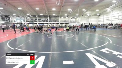 68 lbs Consi Of 4 - Keegan Rosenschein, Southside WC vs Tate Hosford, New England Gold WC