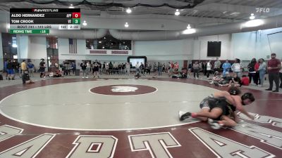 141 lbs Consi Of 8 #2 - Aldo Hernandez, Appalachian State vs Tom Crook, Virginia Tech
