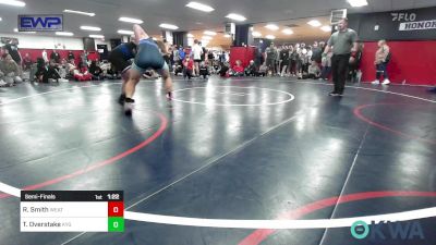 170 lbs Semifinal - Ryker Smith, Weatherford Youth Wrestling vs Thomas Overstake, Kansas Young Guns