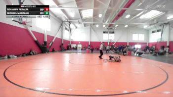 125 lbs Cons. Round 1 - Benjamin Peralta, Simpson University vs Michael Manzano, Moorpark CCC