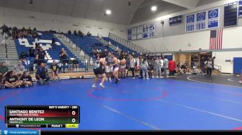 285 lbs 1st Place Match - Anthony De Leon, Venom W.C. vs Santiago Benitez, Villa Park High School