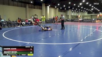 95 lbs Round 5 - Bennett Becnel, Raider Wrestling Club vs Dandre Adams, .