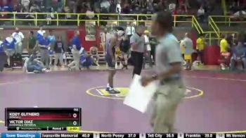 152 lbs Quarterfinal - Victor Diaz, Evansville Memorial vs Kody Glithero, Roncalli