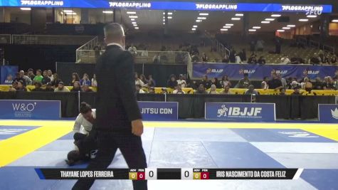 Iris Nascimento Da Costa Feliz vs Thayane Lopes Ferreira 2026 Pan Jiu Jitsu IBJJF Championship