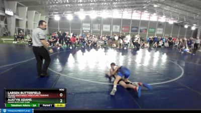 70 lbs Quarterfinal - Larsen Butterfield, Inland Northwest Wrestling Training Center vs Austyn Adams, Salem Elite Mat Club