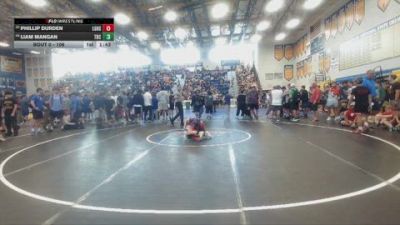 106 lbs Champ. Round 1 - Liam Mangan, Team Barracuda vs Phillip Durden, Lake Gibson High School