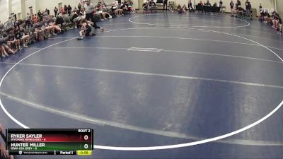 80 lbs Round 1 (6 Team) - Hunter Miller, Iowa USA Grey vs Ryker Sayler, Wyoming Renegades