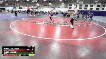 133 lbs Quarterfinal - Tyler Johnson, Avila vs Gavin Alexander, SIU Edwardsville