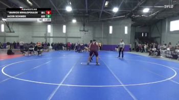285 lbs Champ. Round 2 - Jacob Schimek, Augsburg vs Markos Mihalopoulos, Wisconsin-La Crosse