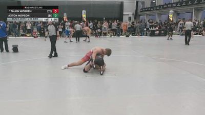 215 lbs Semis - Talon Worden, Xtreme Training vs Axton Hopson, Lions Wrestling Club
