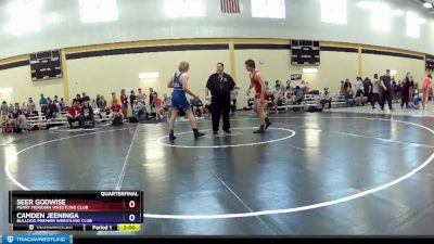 182 lbs Quarterfinal - Seer Godwise, Perry Meridian Wrestling Club vs Camden Jeeninga, Bulldog Premier Wrestling Club