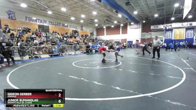 165 lbs Quarterfinal - Junior Bumanglag, Granite Hills (El Cajon) vs Gideon Gerber, Oakdale