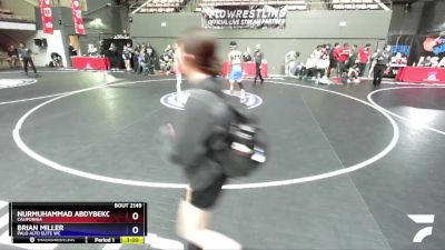 132 lbs Champ. Round 2 - Nurmuhammad Abdybekov, California vs Brian Miller, Palo Alto Elite WC