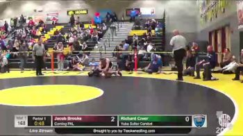 168 lbs 5th Place Match - Jacob Brooke, Corning PAL vs Richard Creer, Yuba Sutter Combat