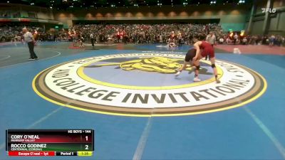 144 lbs Prelim - Rocco Godinez, Centennial (Corona) vs Cory O`neal, Pahrump Valley