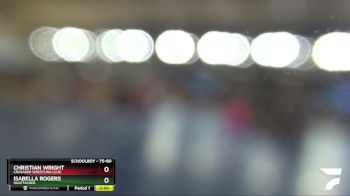 75+80 Round 2 - Christian Wright, Crusader Wrestling Club vs Isabella Rogers, Unattached