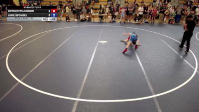 92 lbs Cons. Semis - Bryson Wilkinson, IL vs Luke Sponsel, IL