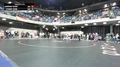 110 lbs Champ. Round 2 - Sydney Stieb, Unattached vs Addison Yacko, Unattached