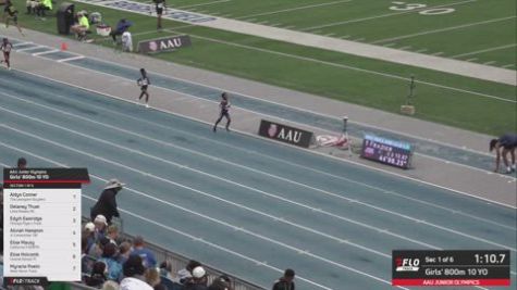 2026 AAU Junior Olympic Games - Youth Girls' 800m, Finals 1 - Age 10