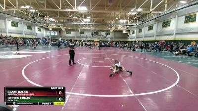 65 lbs Semifinal - Hesten Edgar, Faulkton vs Blake Rager, Sheridan Wrestling Club