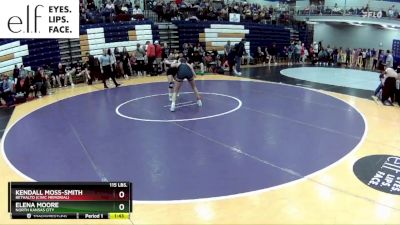 115 lbs. Champ. Round 2 - Kendall Moss-smith, Bethalto (Civic Memorial) vs Elena Moore, North Kansas City