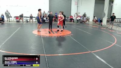 187 lbs Placement Matches (16 Team) - Eli Strawser, Arkansas vs Isaac Cobbs, Oklahoma Blue