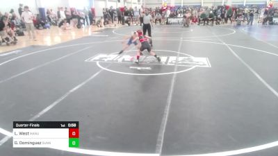 52 lbs Quarterfinal - Luke West, Manu WC vs Giovanni Dominguez, Sunnyside WC