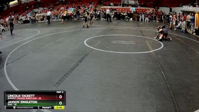 60 lbs Semifinal - Jaxson Singleton, DWA vs Lincoln Tackett, Burnett Trained Wrestling